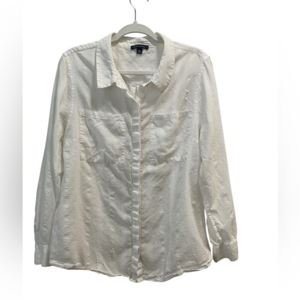 Tommy Hilfiger White Textured Top